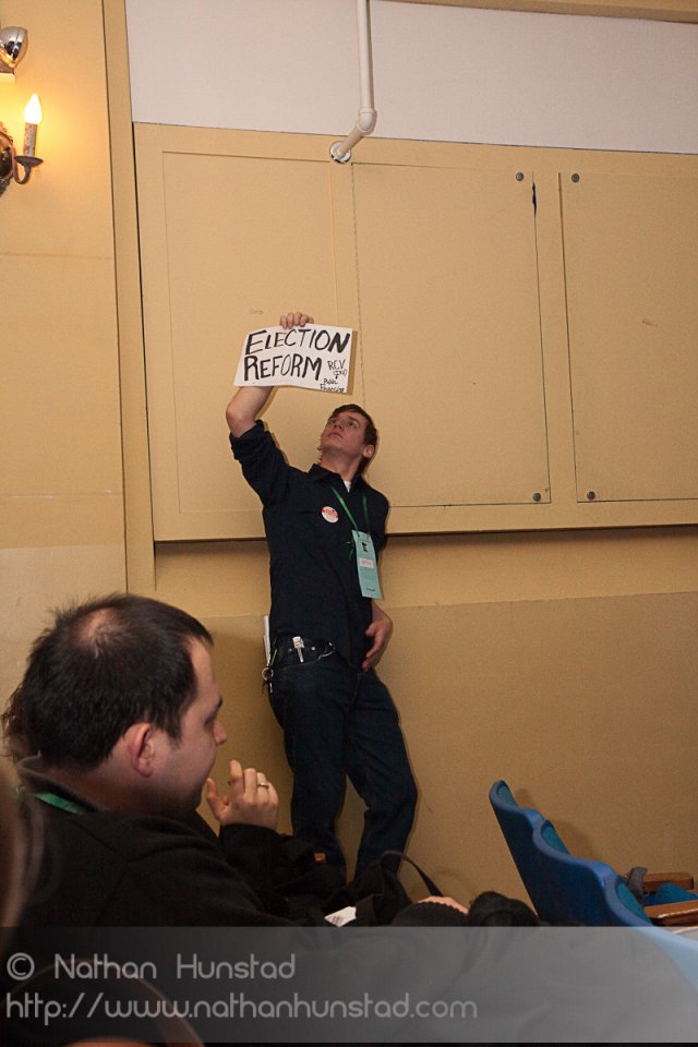A lone delegate in his own election reform subcaucus